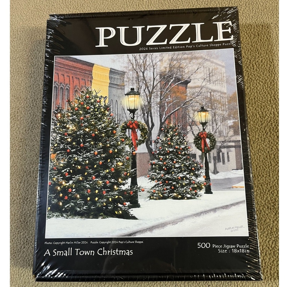 Pop Culture Shoppe A Small Town Christmas 2024 LE 500 Piece Jigsaw Puzzle New